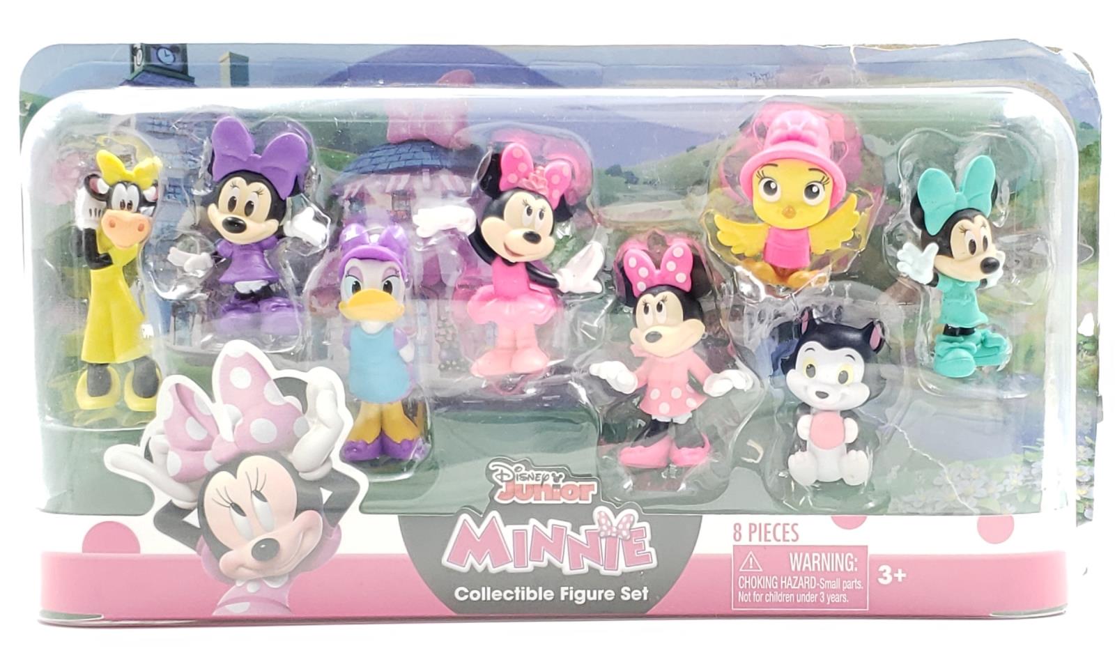 disney junior minnie mouse 8 piece collectible figure set