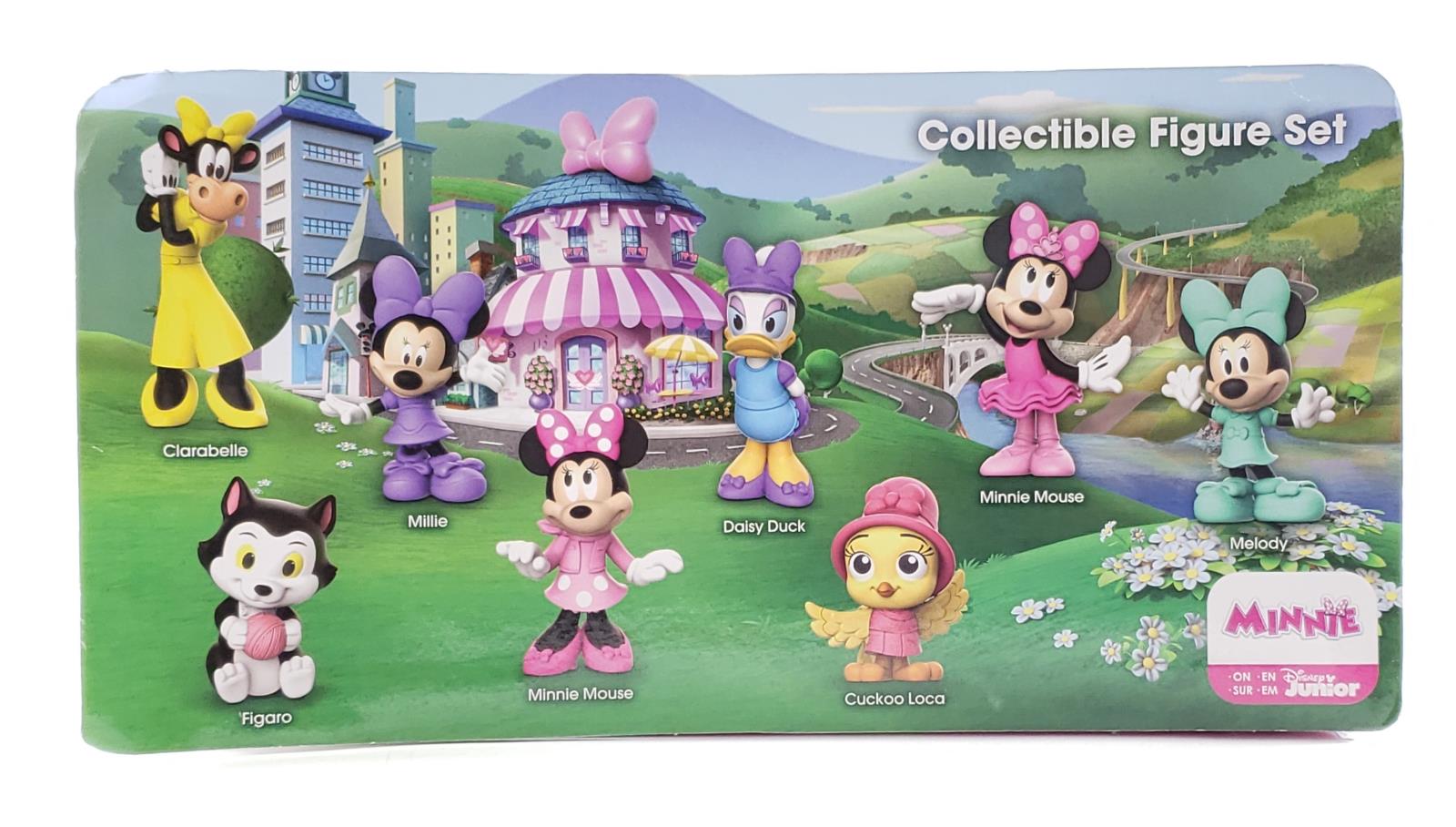 disney junior minnie mouse 8 piece collectible figure set