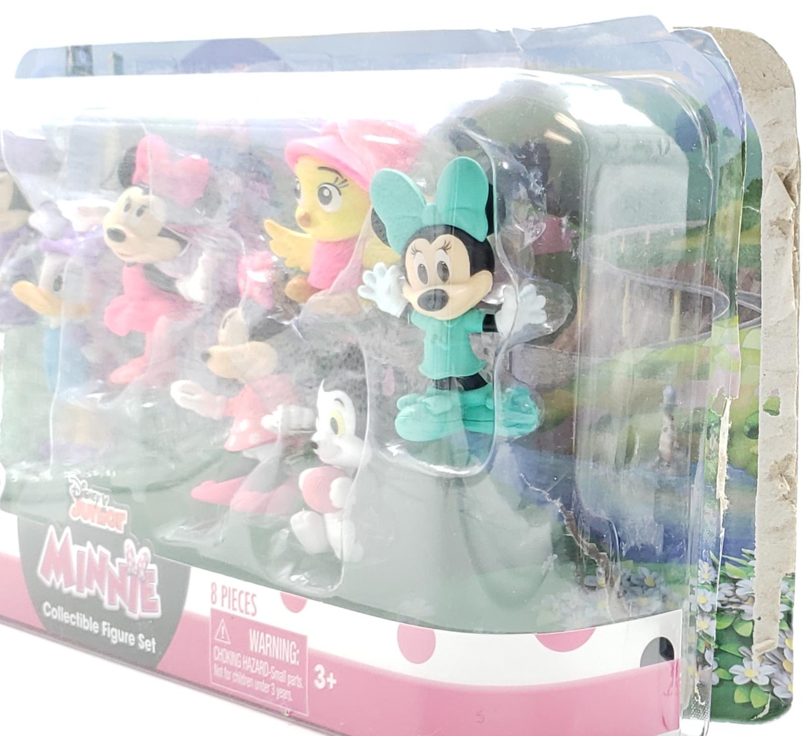 disney junior minnie mouse 8 piece collectible figure set