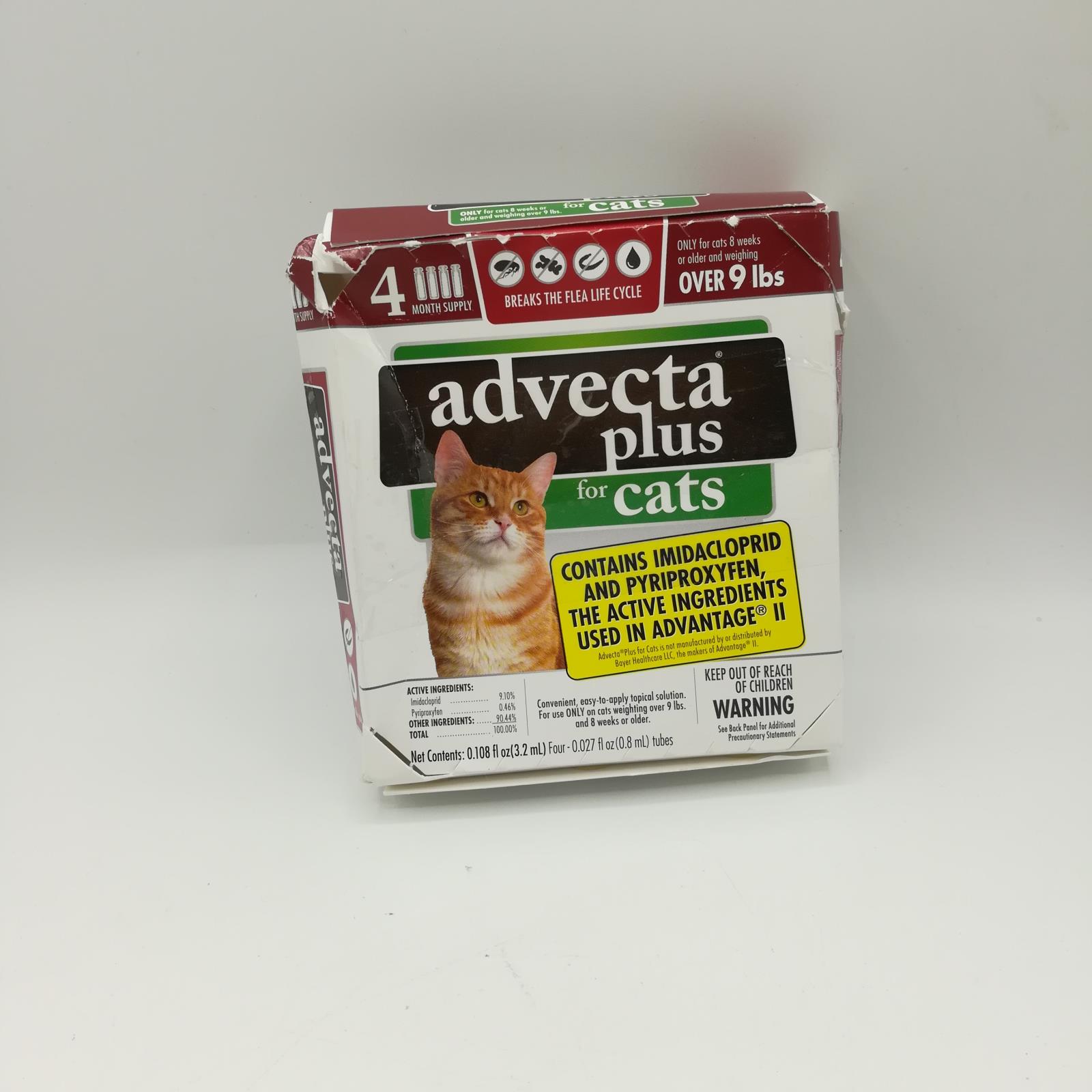 Advecta Plus Flea Squeeze on for Large Cats, 4 Month Supply ,New eBay