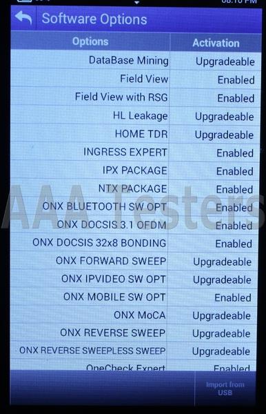 Viavi JDSU ONX-630 One Expert Docsis 3.1 CATV Tester ONX-CATV-D31-S