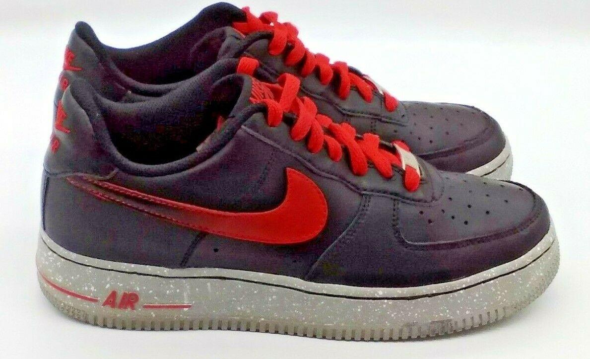 Nike Air Force One '82 Boys Black Red Athletic Low Top Basketball Shoes Sz 7Y | eBay