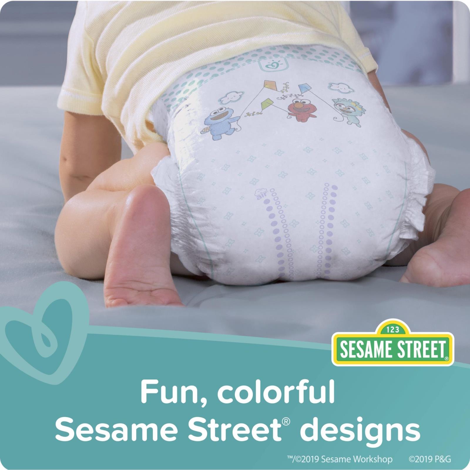 Pampers BabyDry Disposable Diapers Size 1 814 lb Sesame Street 120
