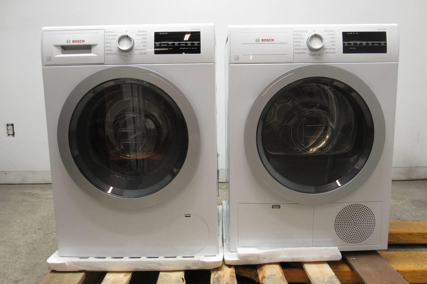 Bosch 500 Series Front Load 15 Progams Washer+Dryer WAT28401UC