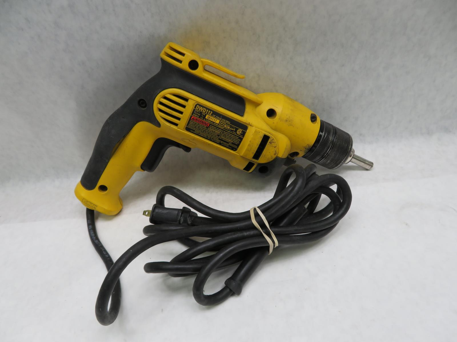 DeWALT DWD112 3/8" (10mm) VSR Pistol Grip Drill with Keyless Chuck