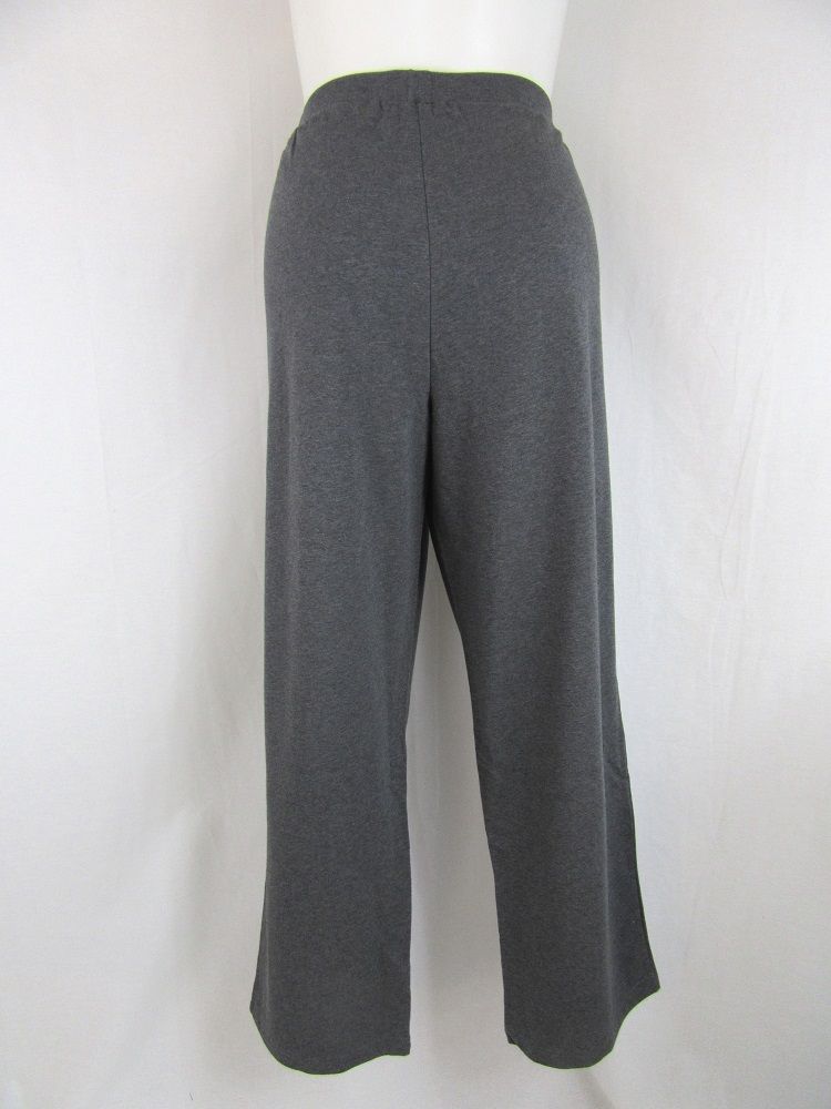 Sport Savvy Essentials Size 1X Grey Stretch French Terry Pants w ...