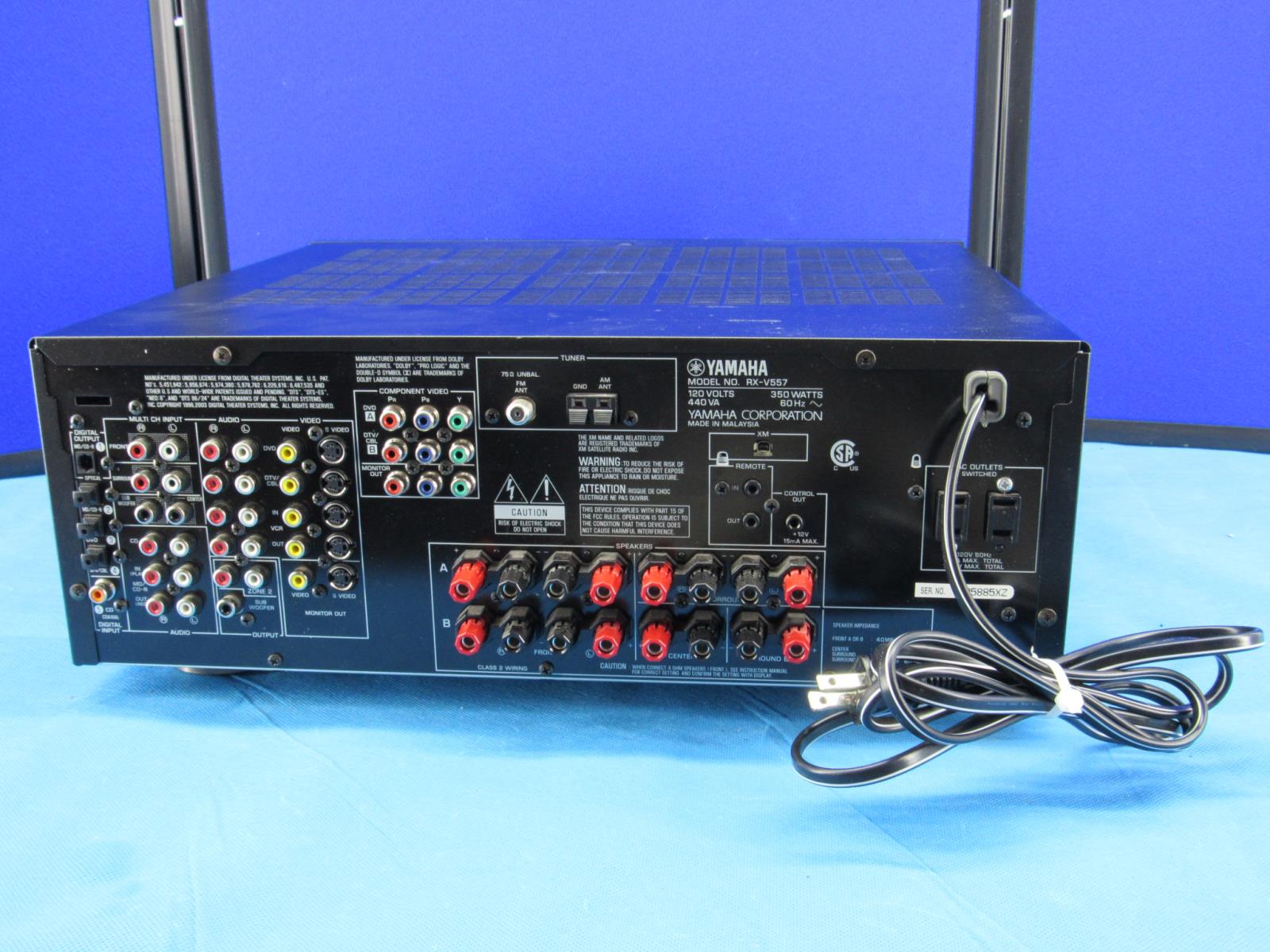 Yamaha RX V557 6.1 Channel 540 Watt Receiver Home Theater Receiver For ...