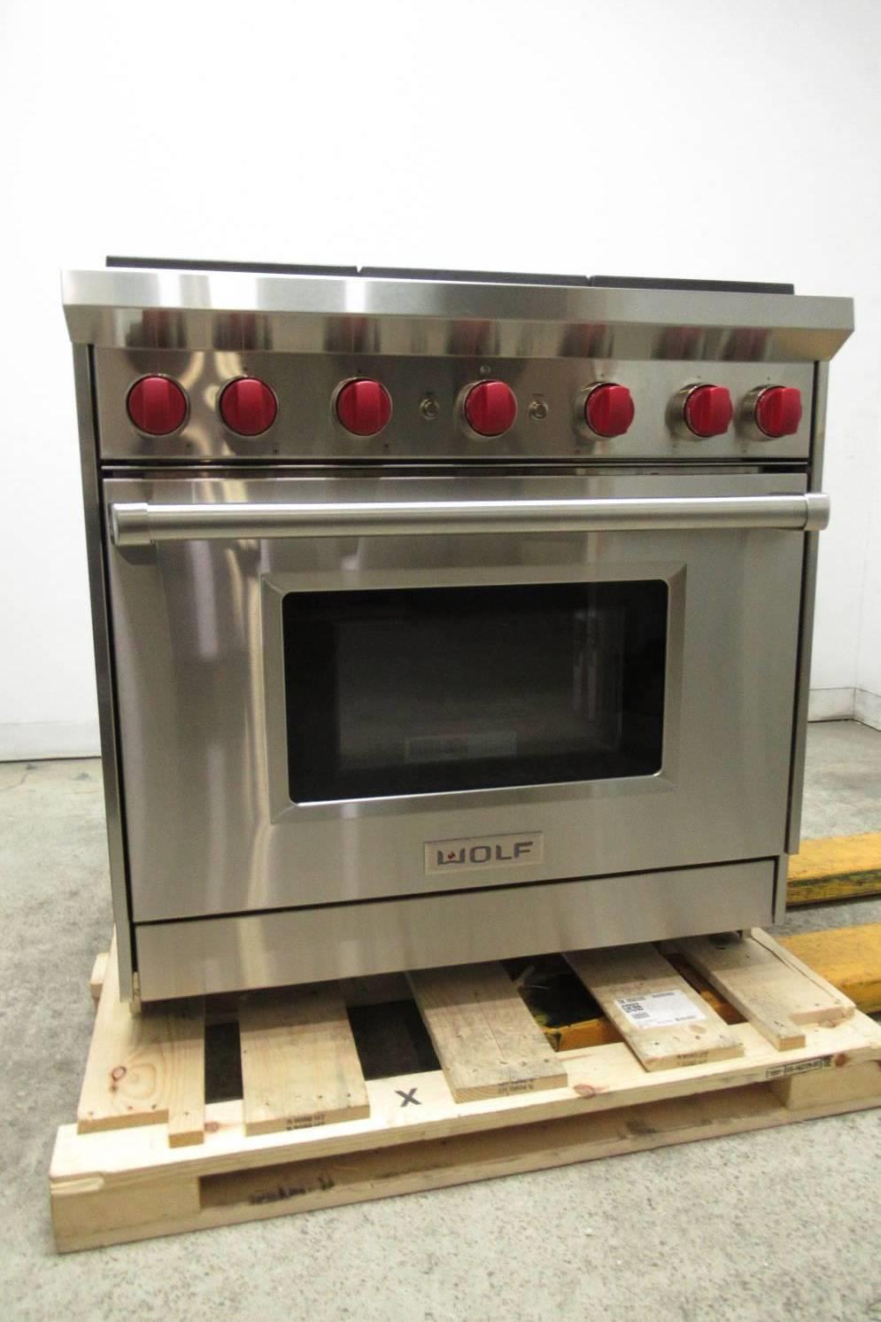 Wolf 36" SS 5.5 cu. ft. 6 DualStacked Sealed Burners ProStyle Gas