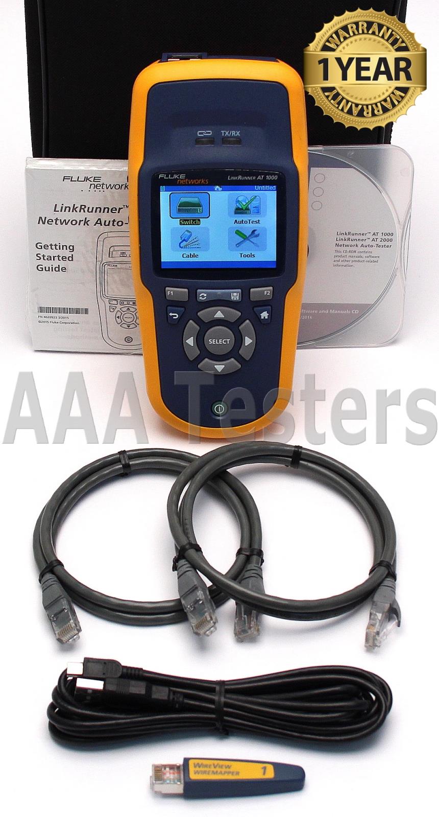 Fluke Networks LinkRunner LRAT-1000 AT-1000 Network Auto Tester AT1000 ...
