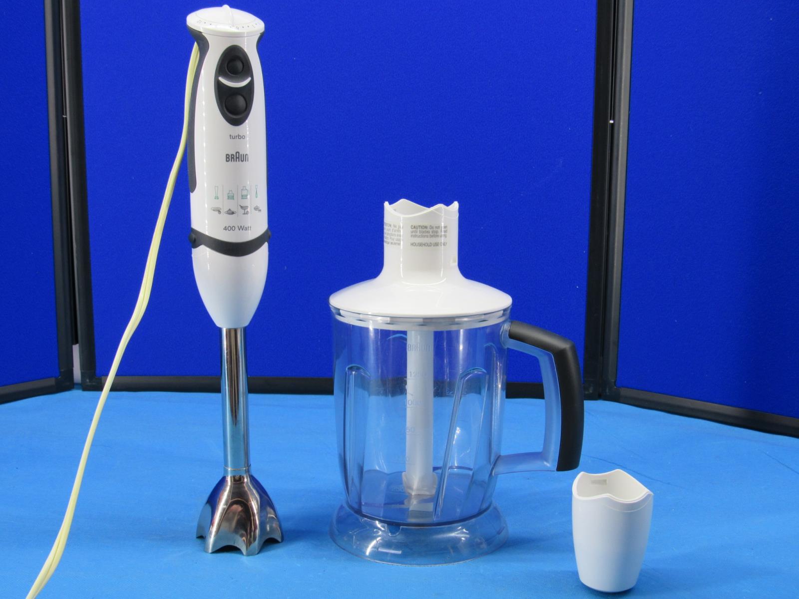 BRAUN 191 TURBO 400 WATT ELECTRIC MIXER HANDHELD BLENDER W/ PROCESSOR