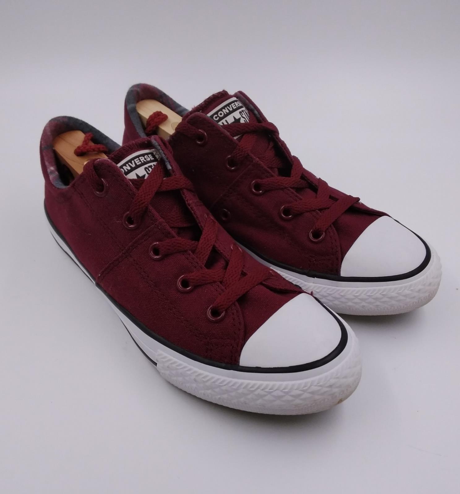 Converse Girls Maroon Chuck Taylor All Star Lace Up Low Top Sneaker ...