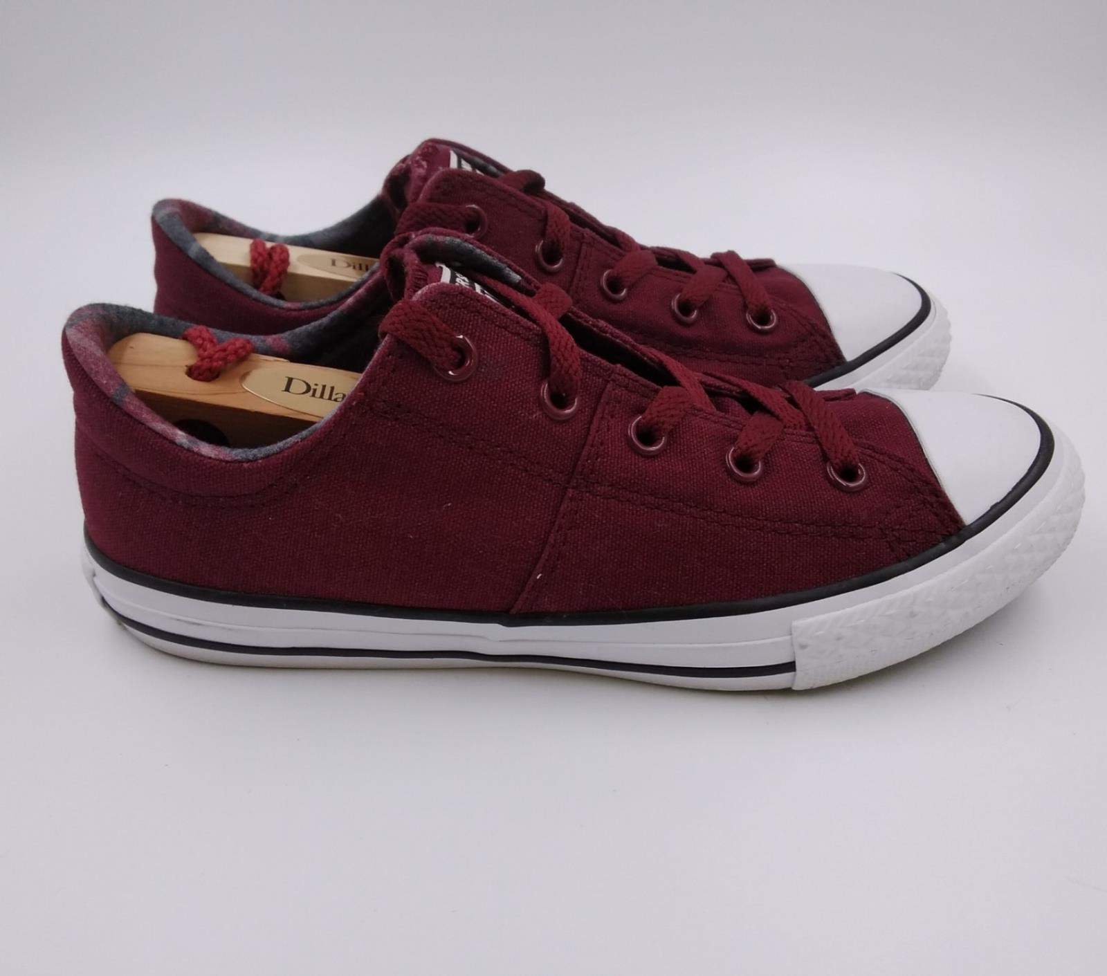 Converse Girls Maroon Chuck Taylor All Star Lace Up Low Top Sneaker ...