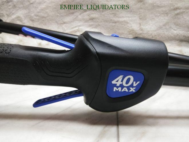 KOBALT 40-V 15" STRING TRIMMER + KOBALT 40-V 13" STRING TRIMMER W EDGER