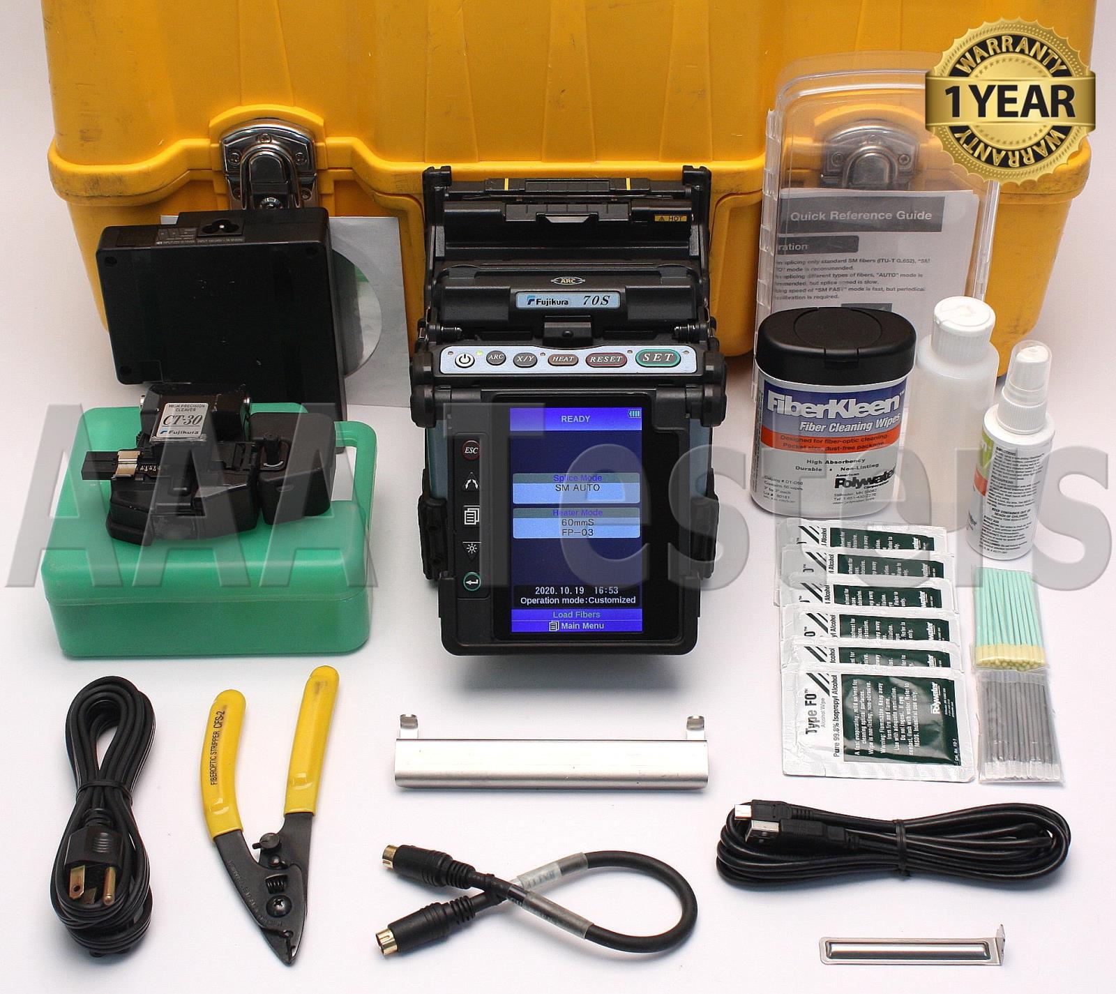 Fujikura 70S SM MM Core Alignment Fiber Fusion Splicer w/ CT-30