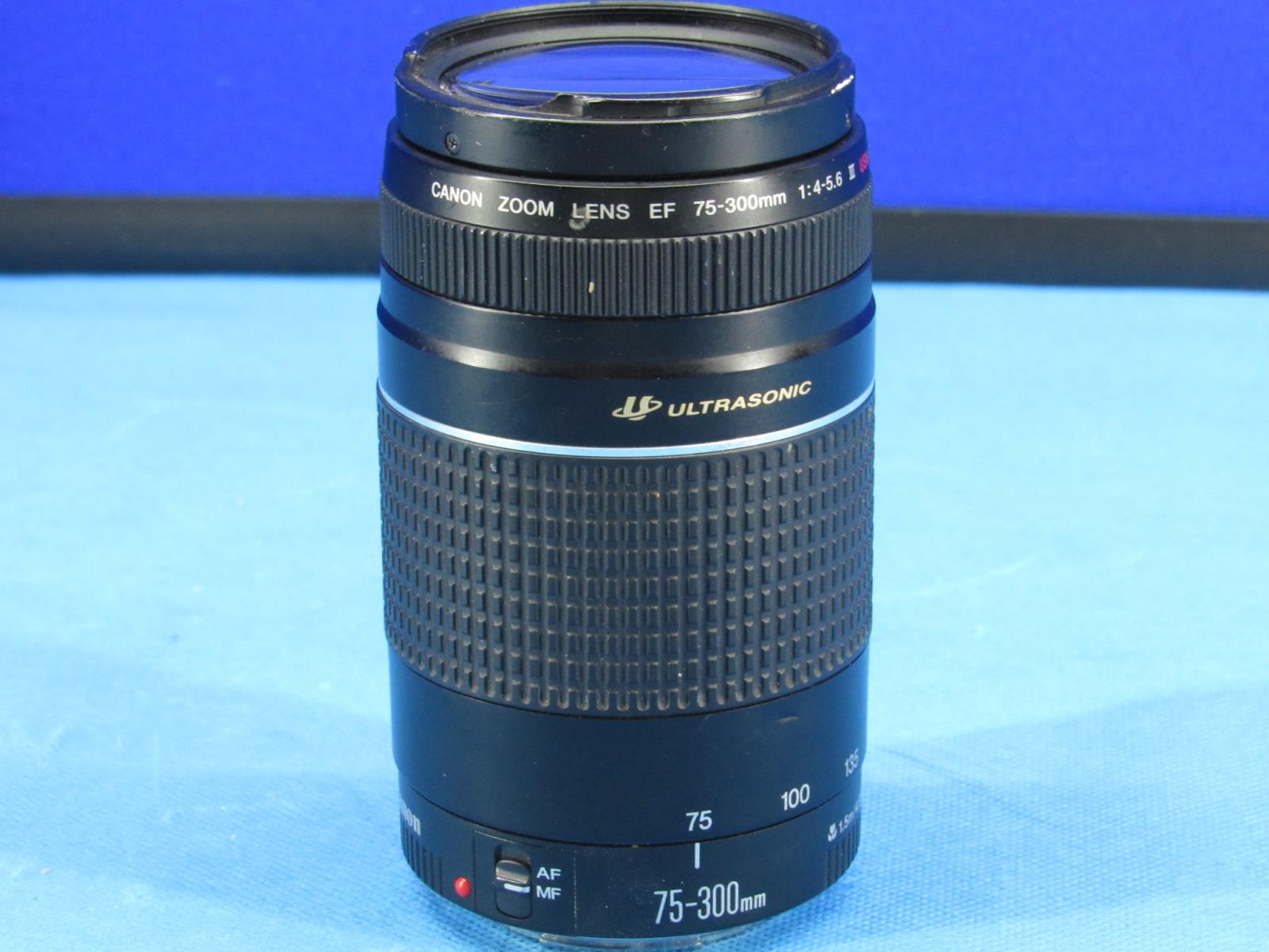 Canon EF 75-300mm F4-5.6 usm II Ultrasonic AF Zoom Lens FROM