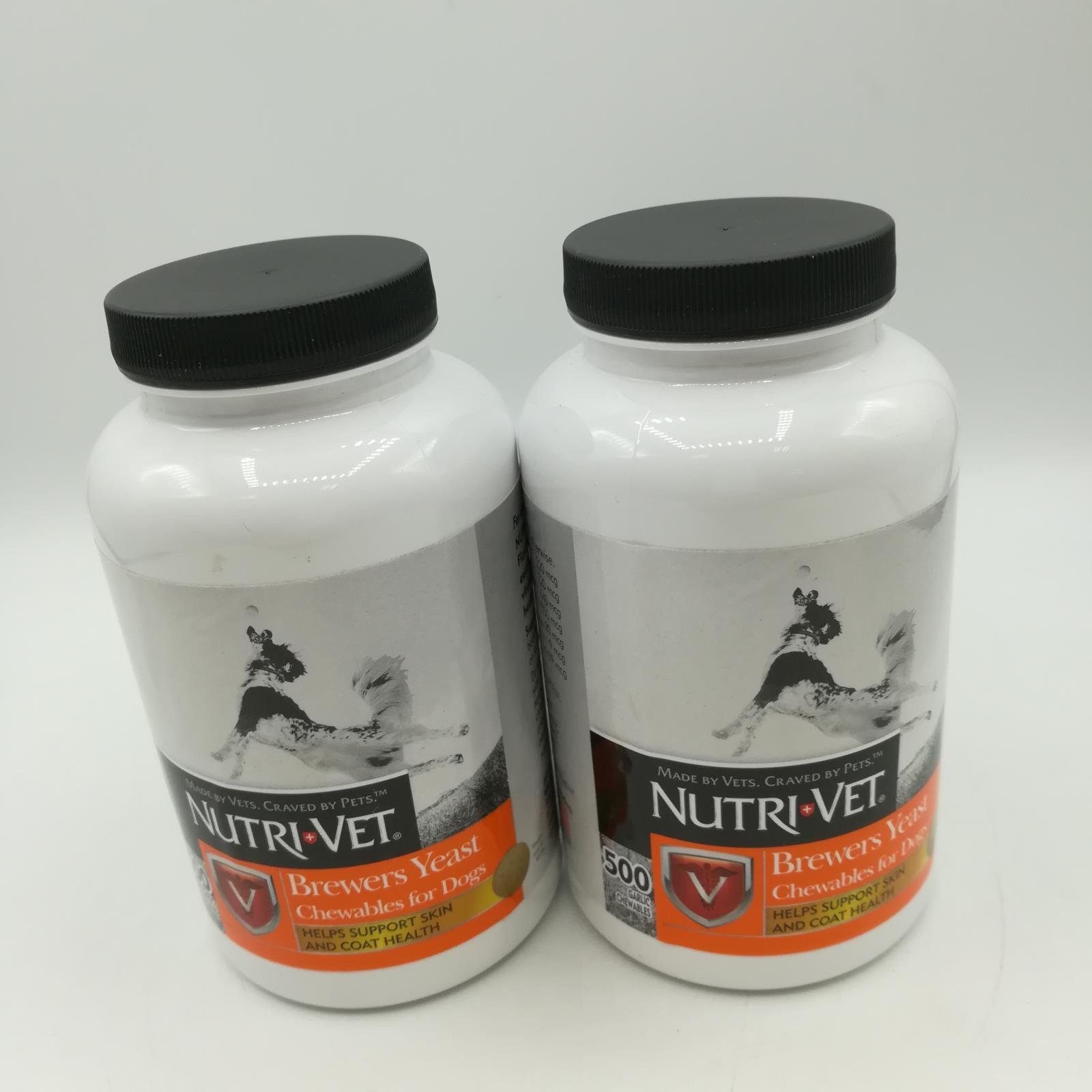 Lot of 2 Nutri-Vet Brewers Yeast with Garlic Chewables, 500 Count, exp.10/2022 | eBay