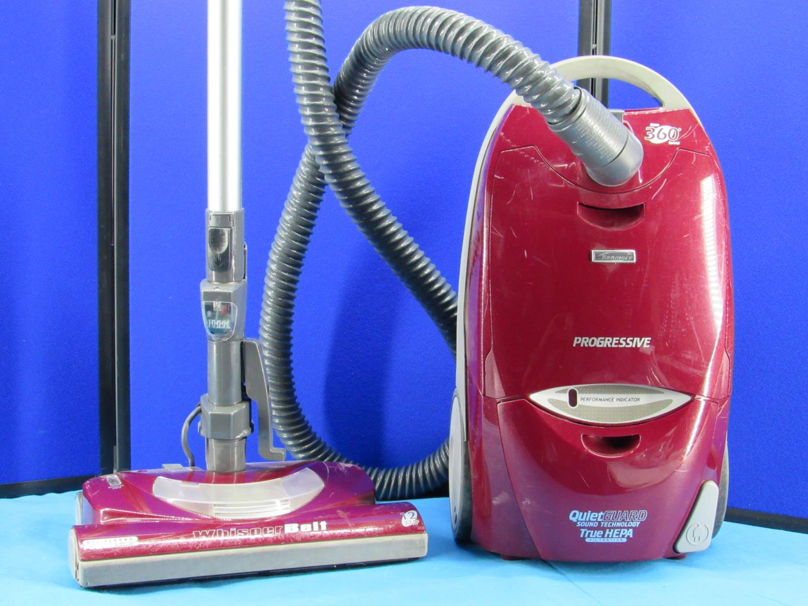 Kenmore 116 Progressive HEPA Canister Vacuum Red All Floors 12 Amp