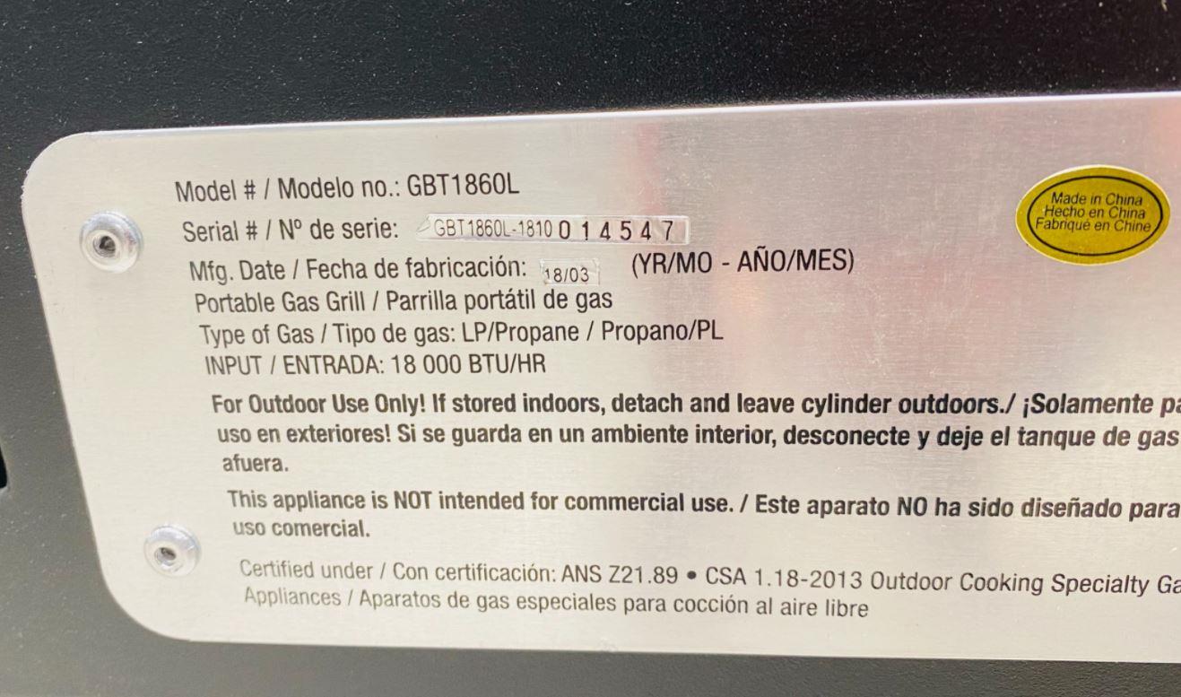 BLUE RHINO RAZOR 💥💦 BLACK/POWDER COATED 18000-BTU PORTABLE GAS GRIDDLE