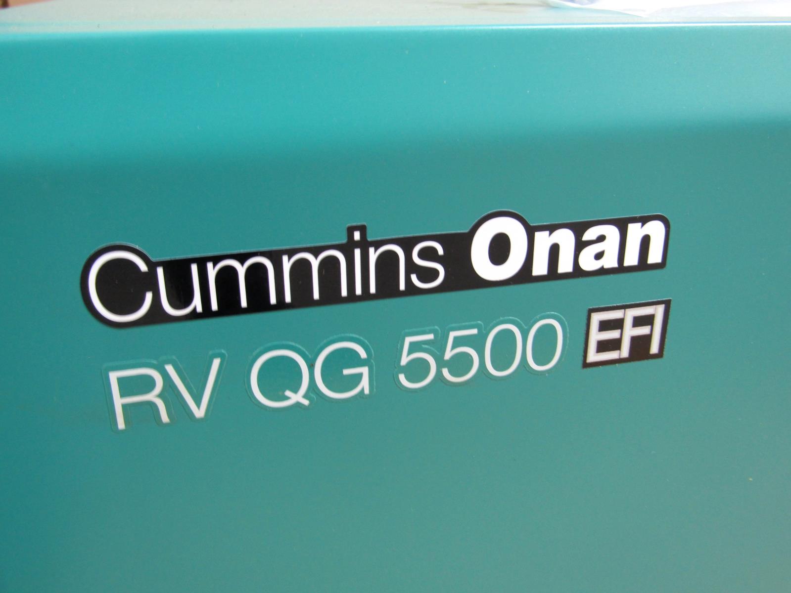 New Cummins ONAN 5500 Watt RV Gasoline EFI Generator | RV ...