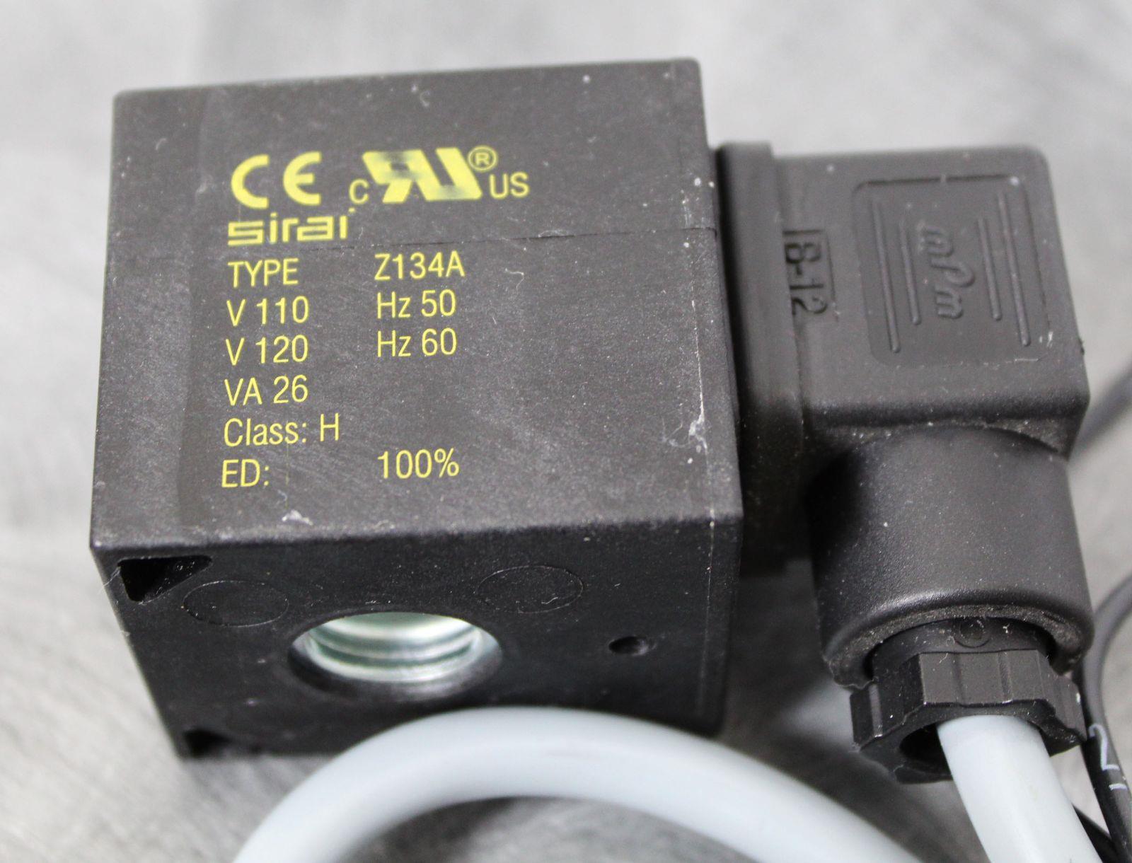 Sirai Type Z130A Solenoid Valve 3Wire 120Volt with 90Day Warranty eBay