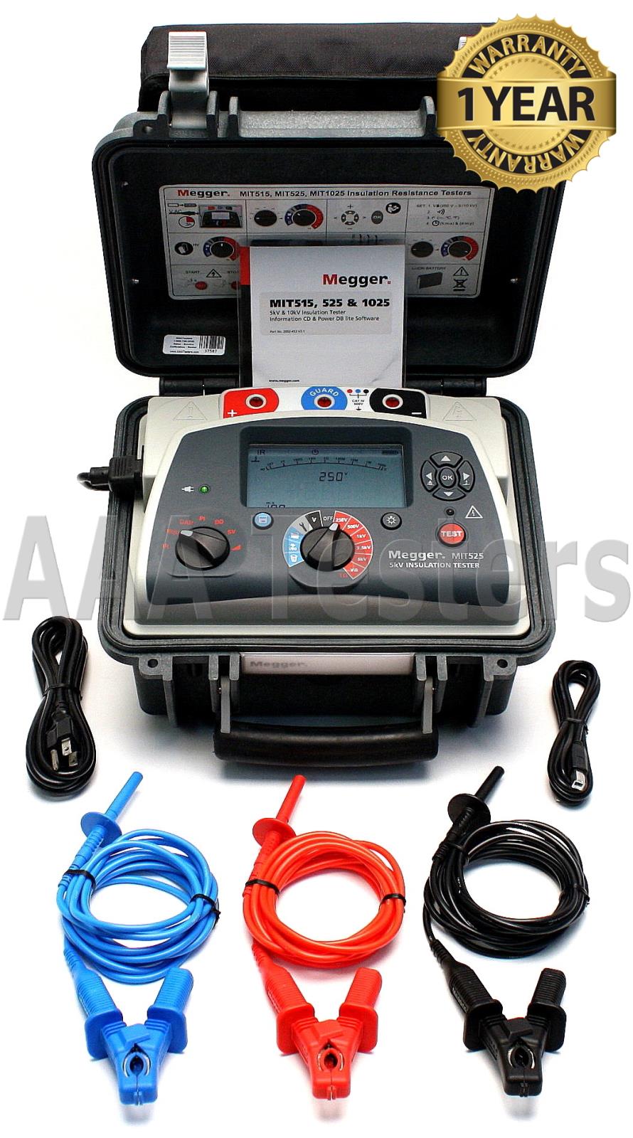 MEG Megger MIT 525 5 kV High Voltage Insulation Resistance Tester MIT