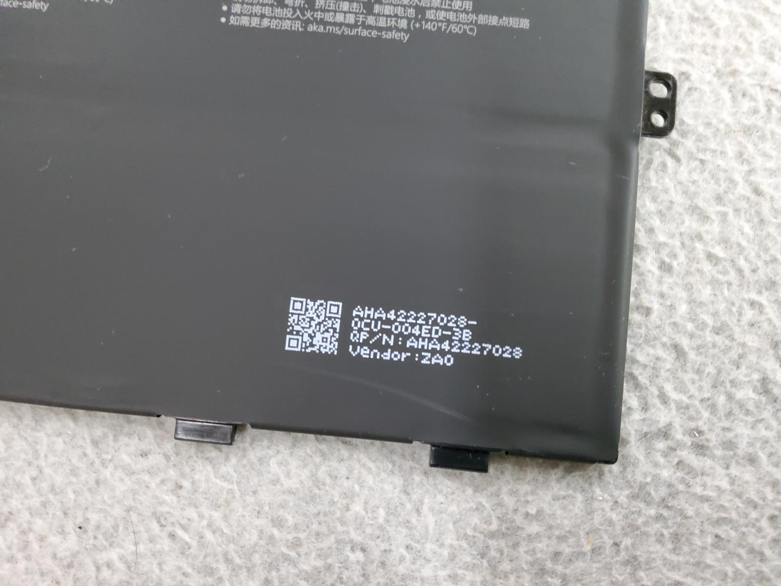 Microsoft Surface Laptop Go M1943 Original OEM Main Battery 7.58V