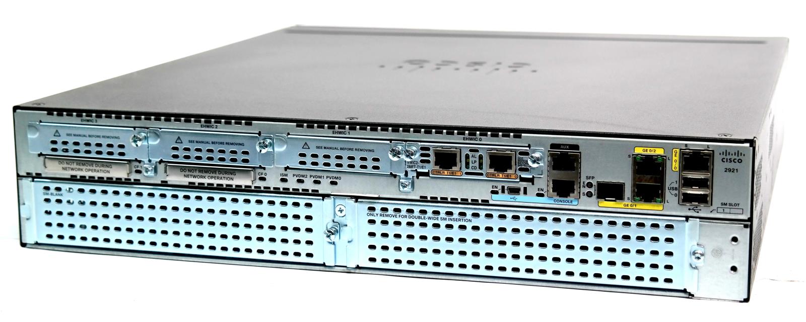 Cisco2921-V/K9 3 Port Voice Bundle Gigabit 1 SFP Router