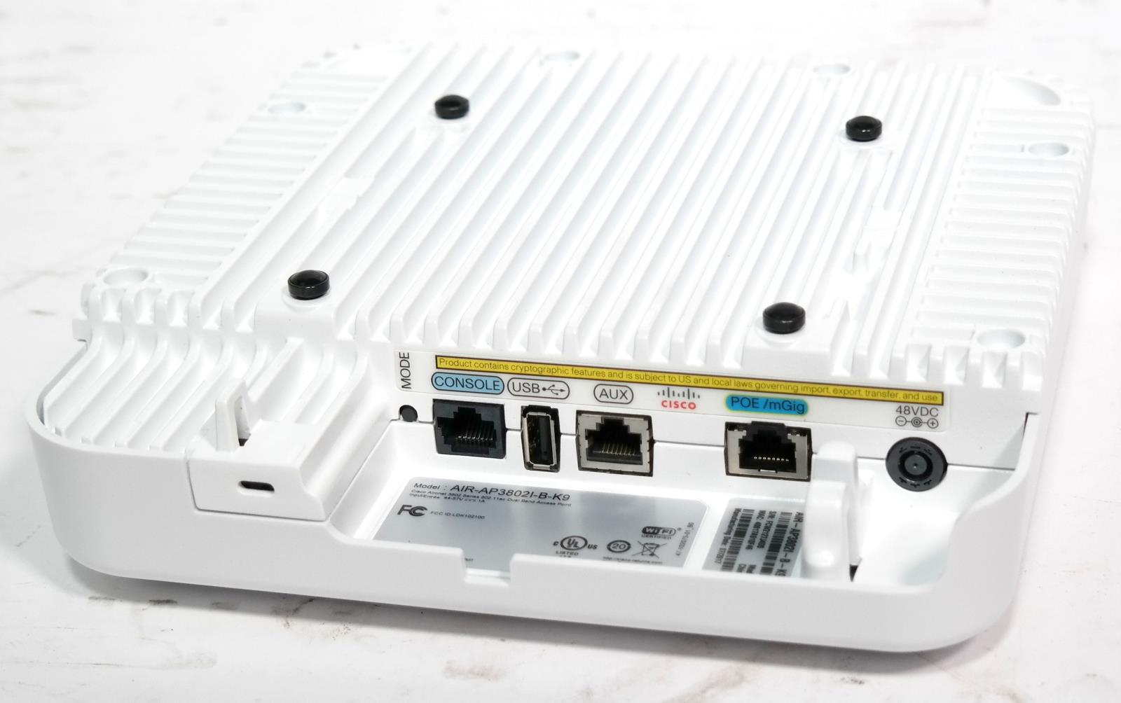 Cisco AIR-AP3802I-B-K9 Aironet 3800 100/1000/2500/5000 PoE/mGig