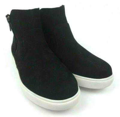 IZOD Women's Mila Sneaker Side Zip Casual Suede Leather Ankle Boots - Picture 7 of 8