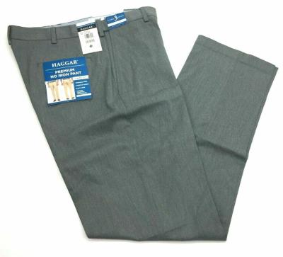 Haggar Men's Waist Pants Classic Fit Non Iron Wrinkle Free Hidden Comfort - Picture 8 of 8