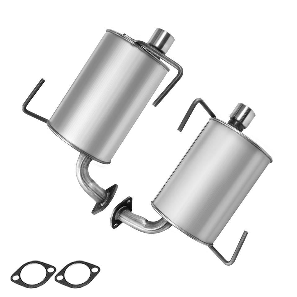 Stainless Steel Pair of Exhaust Muffler fits: 08-2011 Subaru
