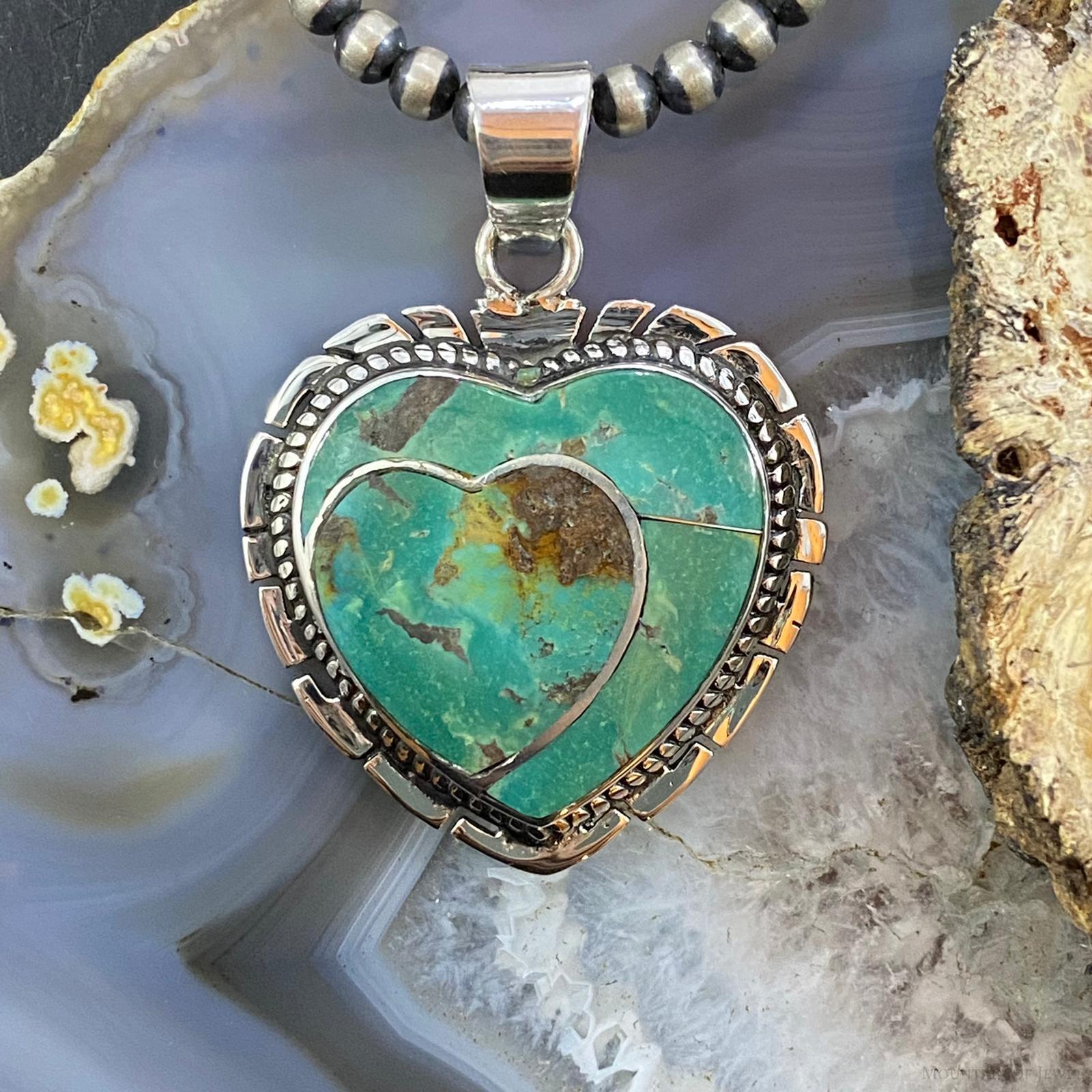 native american heart pendant