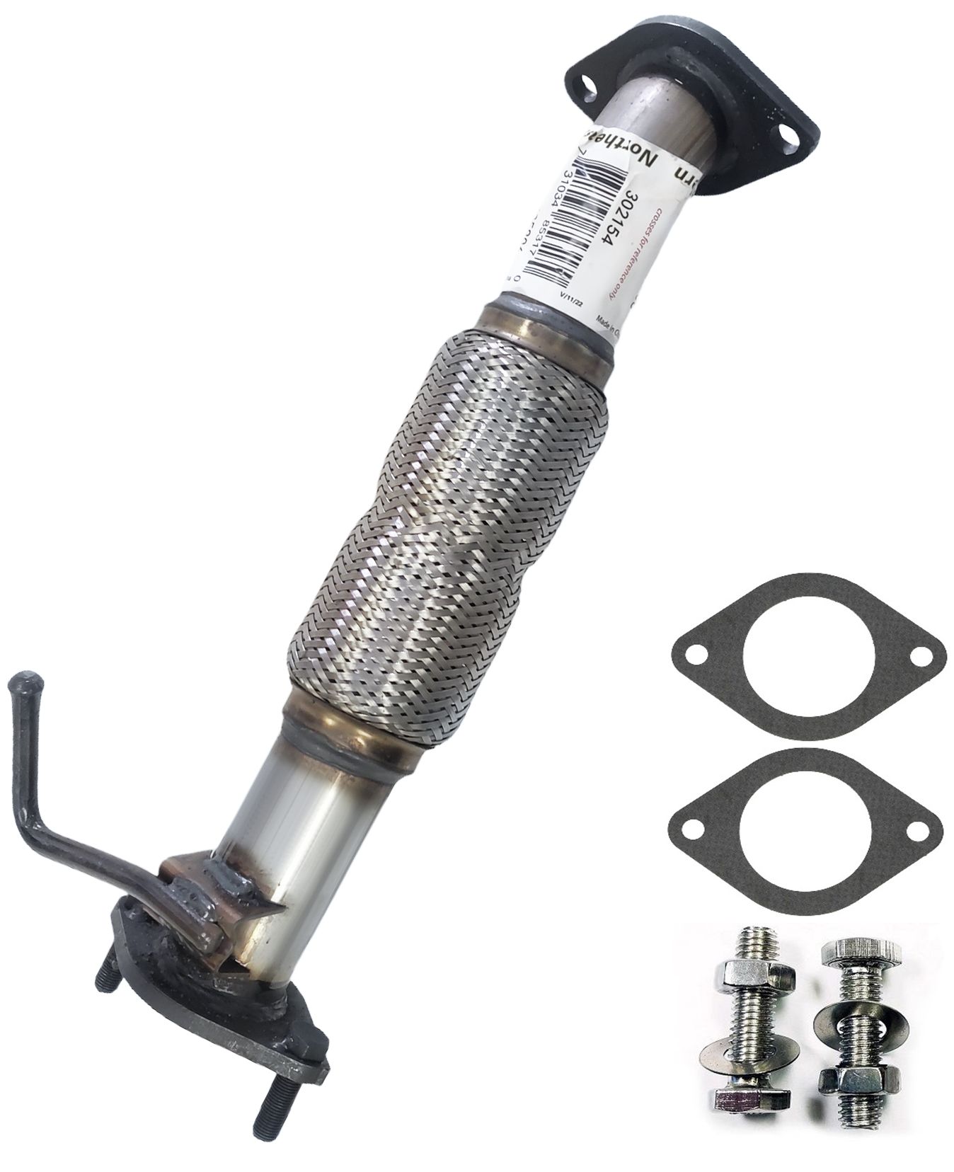 Flex Pipe Northeastern Stainless Steel Exhaust For 2012-2015 Honda ...