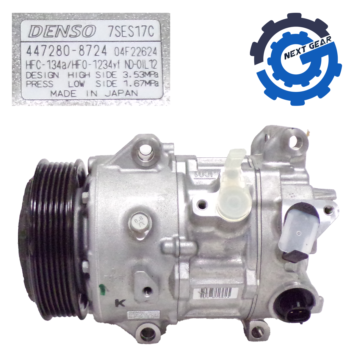 Denso A/C Compressor w/ Clutch 2013-23 Toyota Camry RAV4 447280