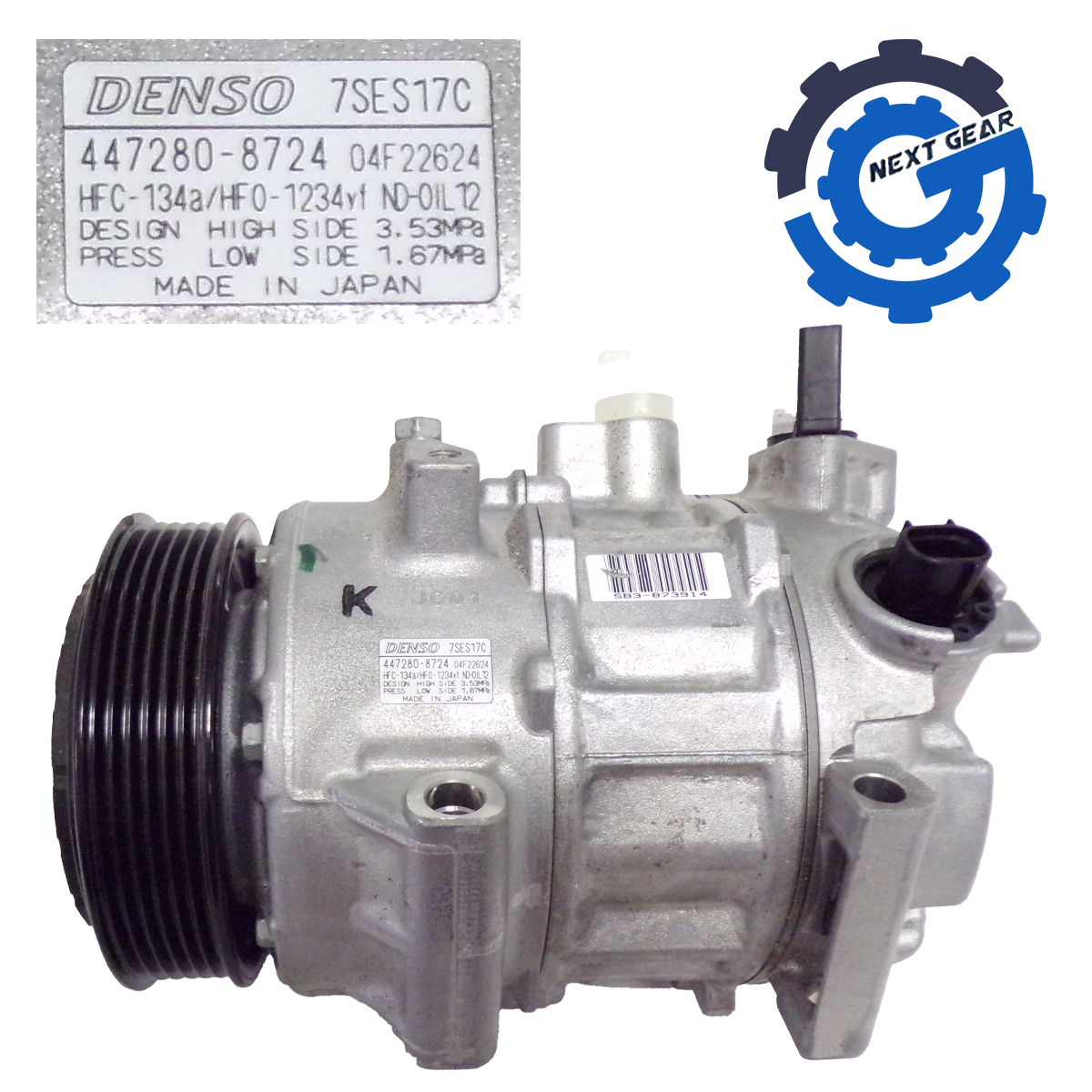 Denso A/C Compressor w/ Clutch 2013-23 Toyota Camry RAV4