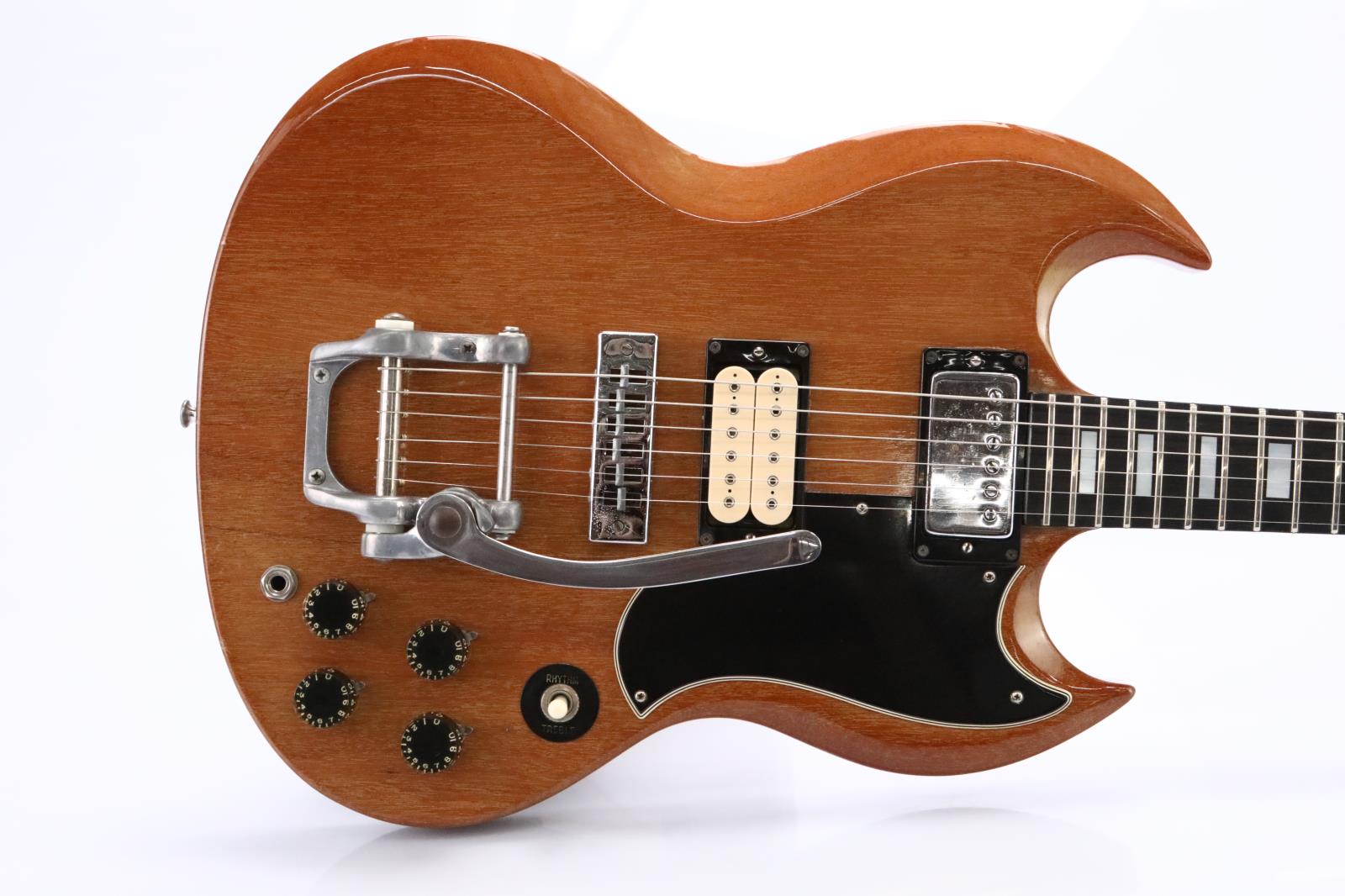 ギター Gibson SG Bigsby 1973-1974 Vintage 1973 Gibson SG Standard Walnut Electric Guitar w/ Bigsby