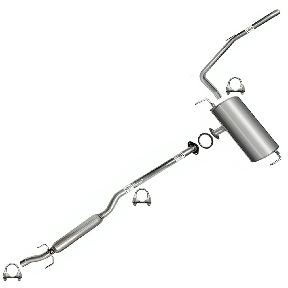Stainless Steel Resonator Muffler Tailpipe fits 2004-2010