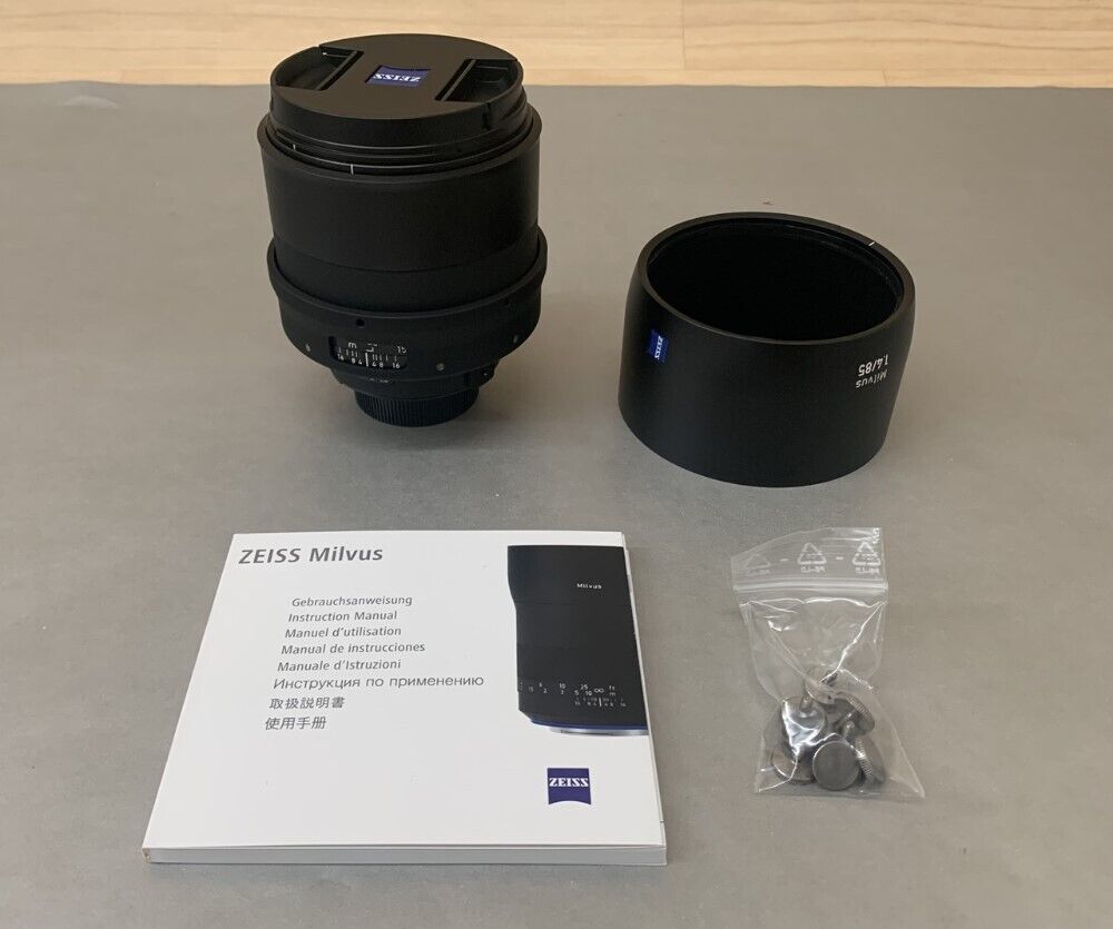 ZEISS Milvus 85mm f/1.4 M42 Manual Focus Full Frame Planar Lens | eBay