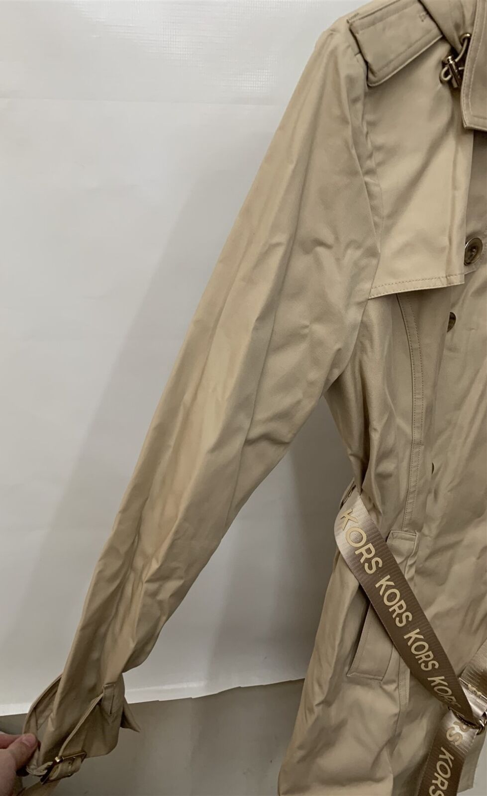 ★COOR★ Gauntlet sleeve mac coat (khaki) Theory Cotton Twill Trench Coat | Nordstromrack