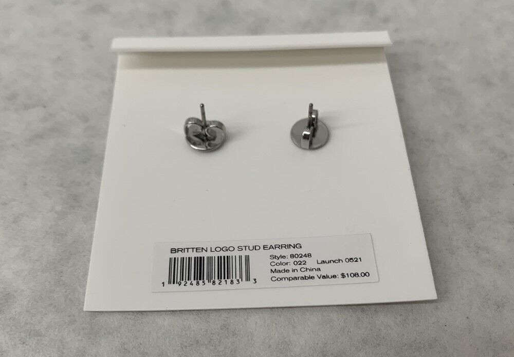 25年★Tory Burch Britten Logo Hoop Earring 164140 Tory Burch Britten Logo Hoop Earring 164140 Earrings