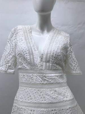 Zimmermann Ivory Meridian Embroidered Dress Size 0 & 2 / US Size 4 & 8 2325DMRD