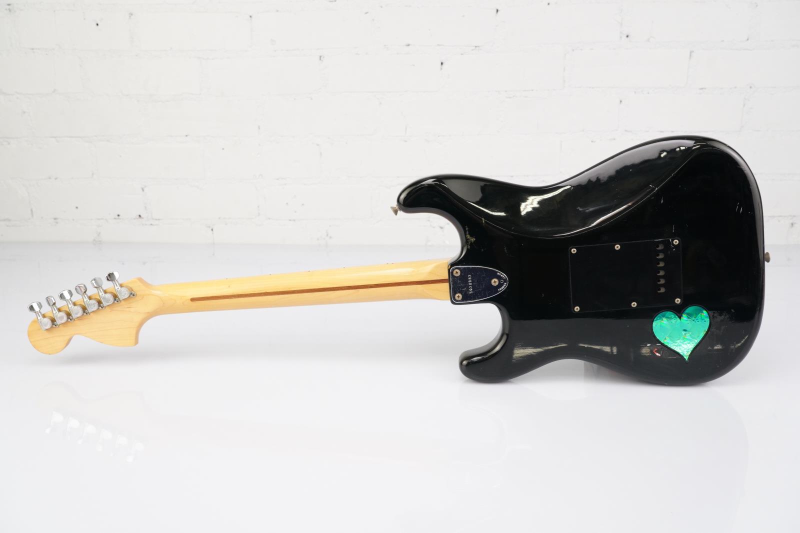 1985 Fender Squire Stratocaster MIJ Black Electric Guitar w