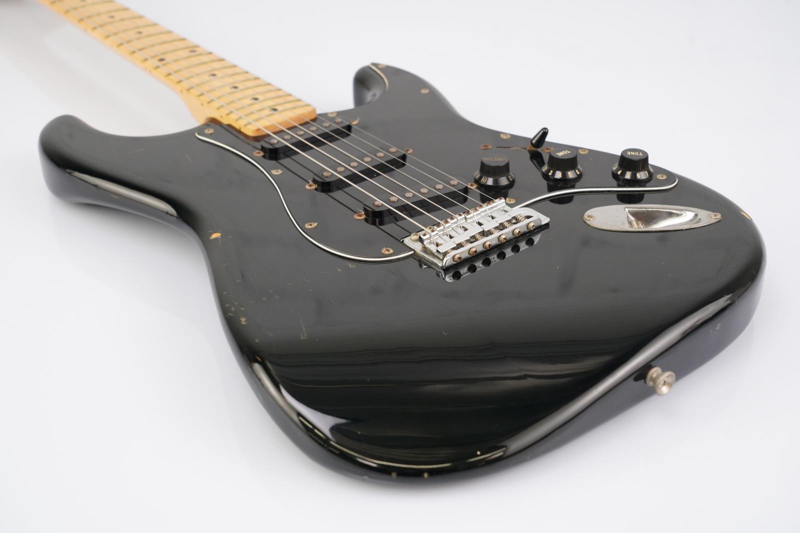 1985 Fender Squire Stratocaster MIJ Black Electric Guitar w