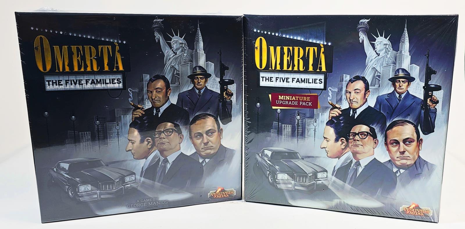 Vesuvius Media Omerta The Five Families Deluxe Kickstarter Edition - SEALED - Bild 1 von 8