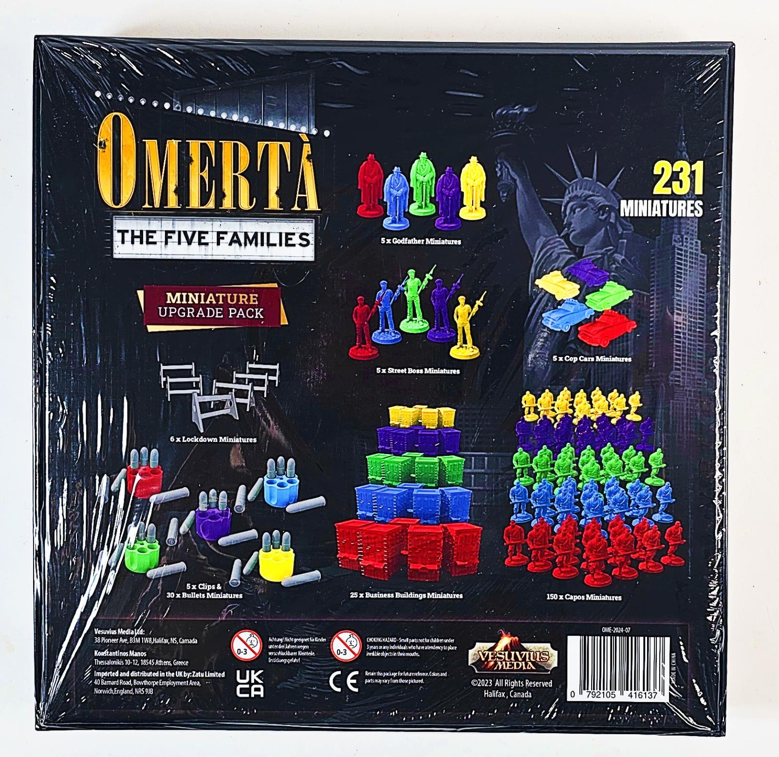 Vesuvius Media Omerta The Five Families Deluxe Kickstarter Edition - SEALED - Bild 5 von 8