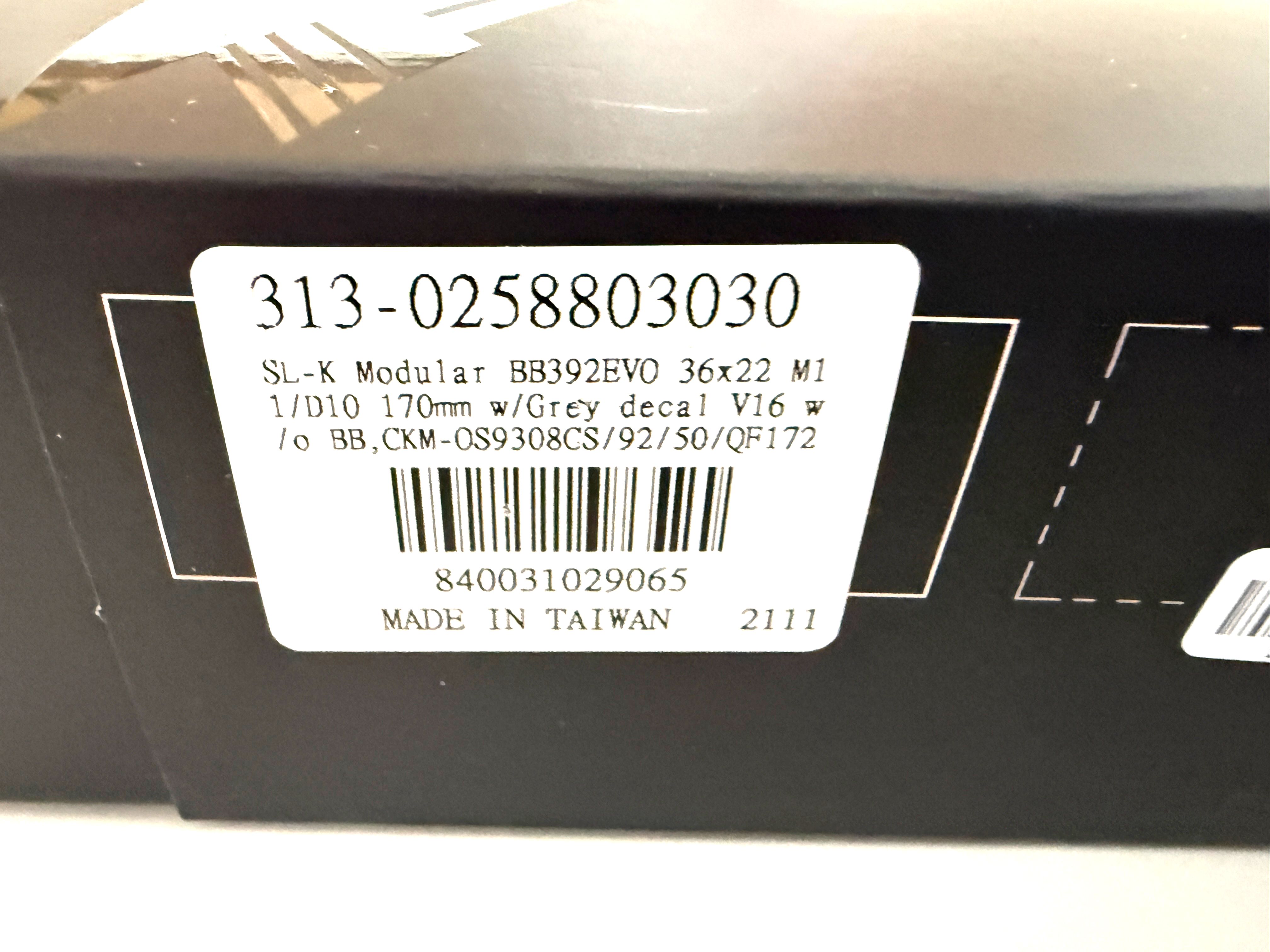 FSA SL-K Modular 2X 36 x 22 tooth BB392EVO 11spd Carbon