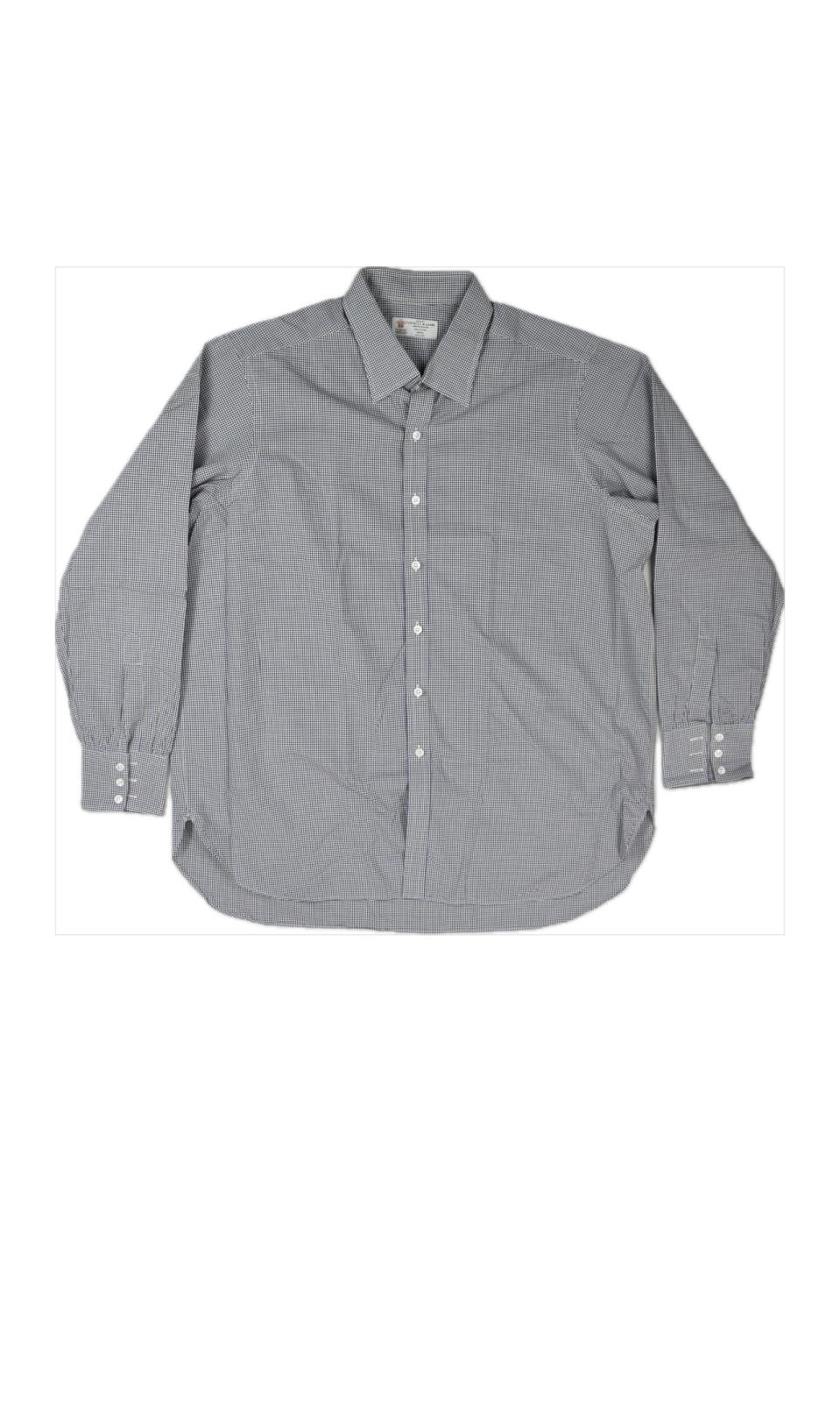 Turnbull & Asser Men's Classic Fit Micro Check Dress Shirt 18 New