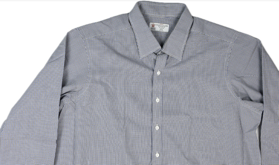 小物 TURNBULL & ASSER BLUE & WHITE STRIPE COTTON REGULAR FIT SHIRT – Turnbull & Asser