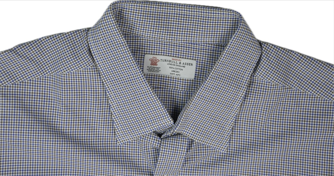 小物 TURNBULL & ASSER BLUE & WHITE STRIPE COTTON REGULAR FIT SHIRT – Turnbull & Asser