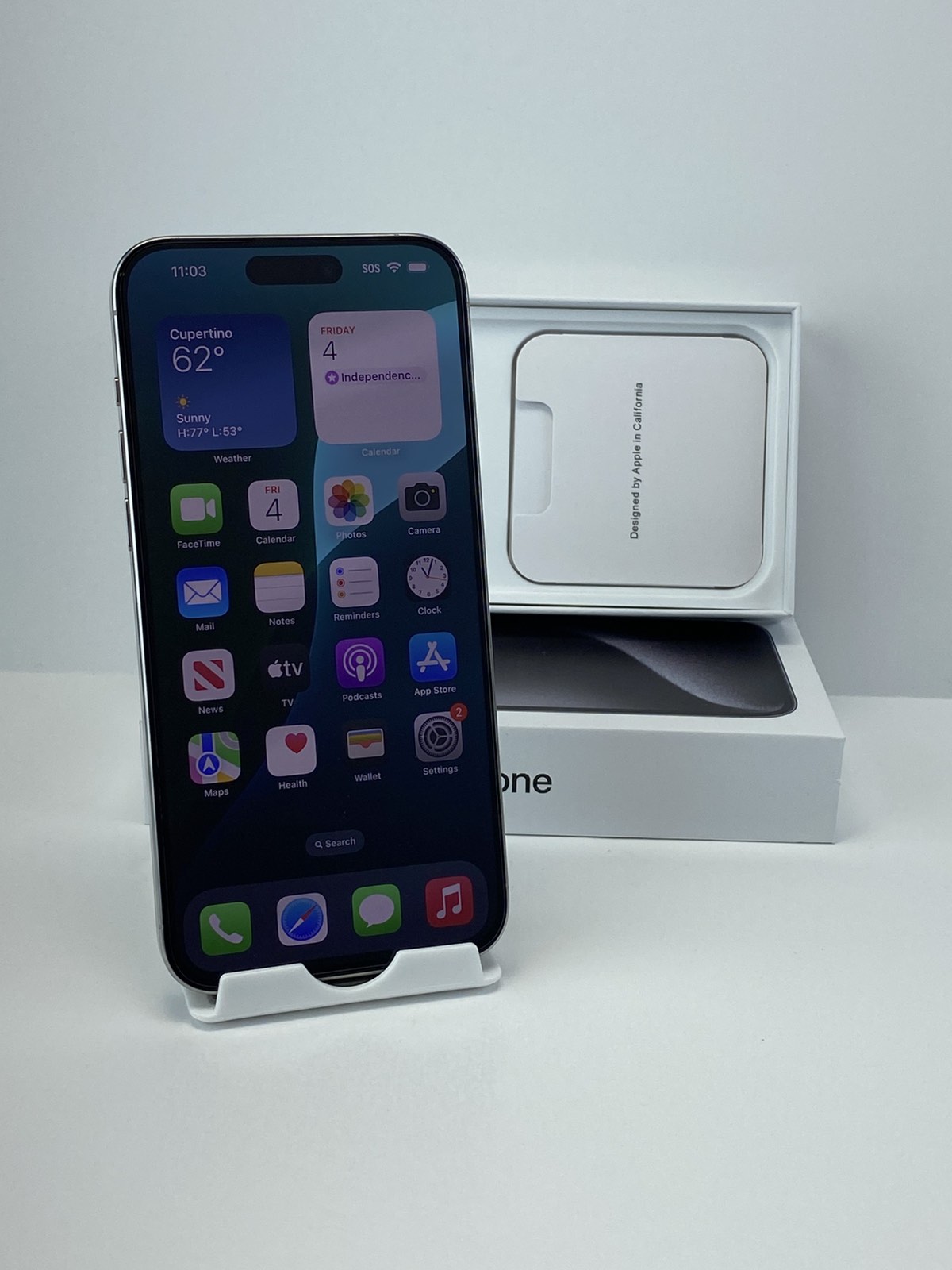 Apple iPhone 15 Pro Max A2849 256GB White! 90% battery